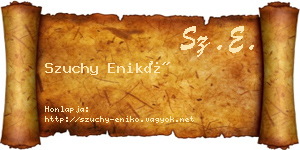 Szuchy Enikő névjegykártya